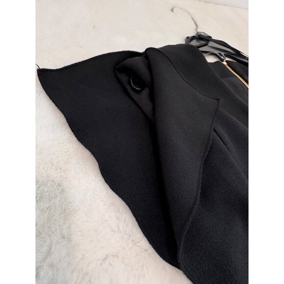 New Eliza J Women's Size 10 Black Sleeveless Sheath Midi Dress with Belt - Picture 10 of 14